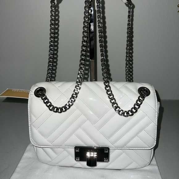 NWT Michael Kors Optic White Shoulder Bag - Picture 3 of 3